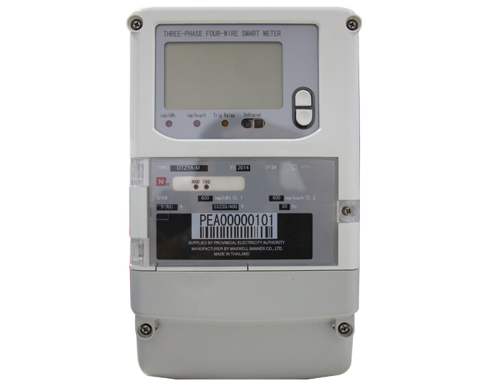 Three-phase Local Charge Controlled Smart Electric Energy Meter