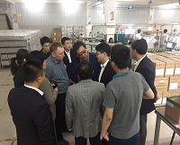 Russia customers visit our company